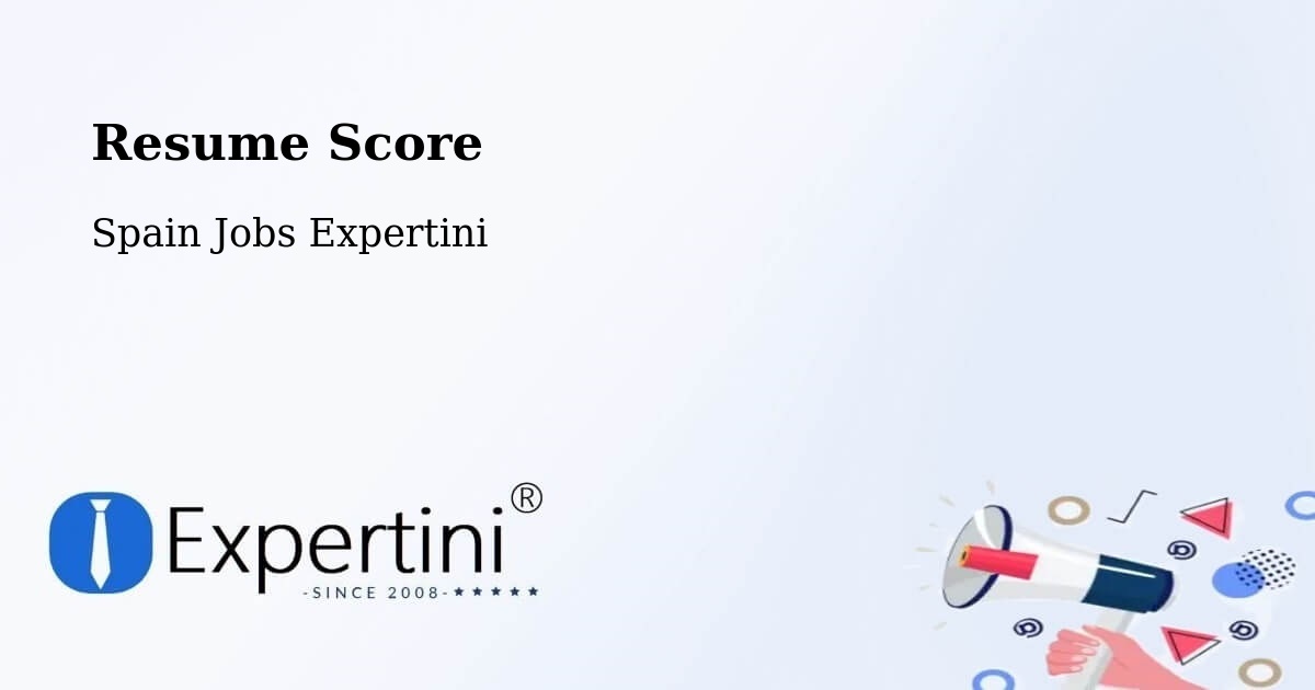 Resume Score & Job Description Match Tool – Cabó - Spain Jobs Expertini
